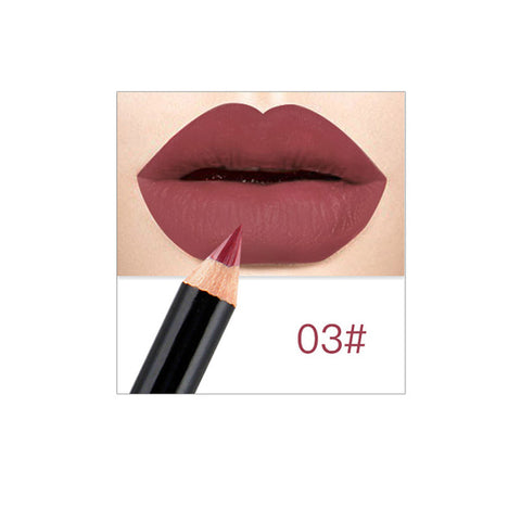 12 Color Matte Lip Liner Lipstick Pen Long Lasting Pigments Waterproof No Blooming Smooth Soft Makeup Tool Lips Contour Lipliner