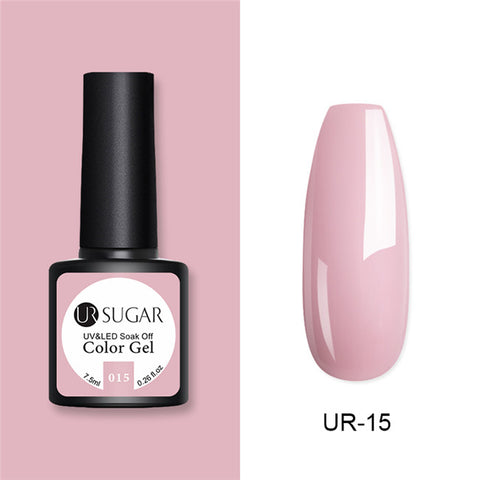 UR SUGAR Glitter UV Gel Nail Polish Set Nude Color Series Led Nail Gel Varnish Semi Permanent Nail Lacquer Sequins Gel 2pcs/set