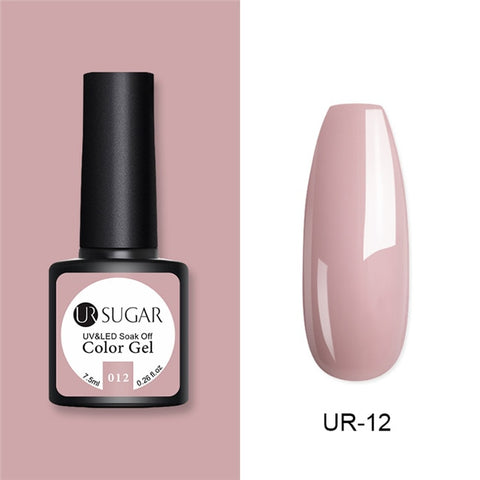 UR SUGAR Glitter UV Gel Nail Polish Set Nude Color Series Led Nail Gel Varnish Semi Permanent Nail Lacquer Sequins Gel 2pcs/set