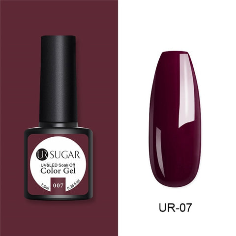 UR SUGAR Glitter UV Gel Nail Polish Set Nude Color Series Led Nail Gel Varnish Semi Permanent Nail Lacquer Sequins Gel 2pcs/set
