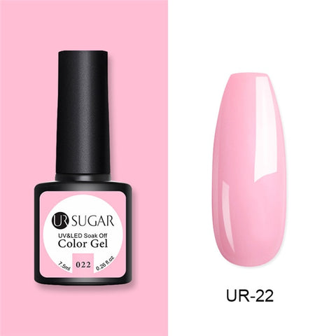 UR SUGAR Glitter UV Gel Nail Polish Set Nude Color Series Led Nail Gel Varnish Semi Permanent Nail Lacquer Sequins Gel 2pcs/set