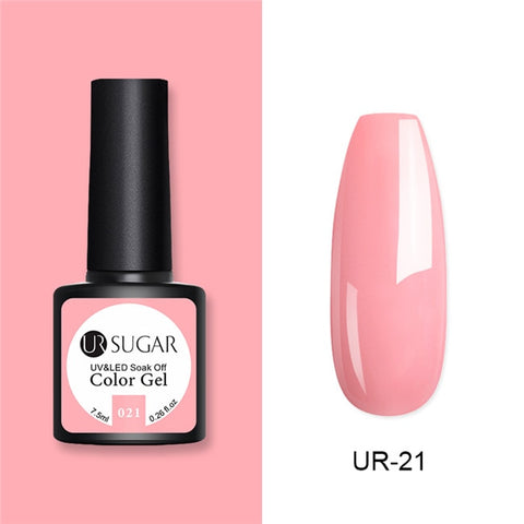 UR SUGAR Glitter UV Gel Nail Polish Set Nude Color Series Led Nail Gel Varnish Semi Permanent Nail Lacquer Sequins Gel 2pcs/set