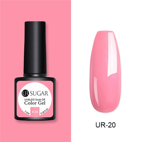 UR SUGAR Glitter UV Gel Nail Polish Set Nude Color Series Led Nail Gel Varnish Semi Permanent Nail Lacquer Sequins Gel 2pcs/set