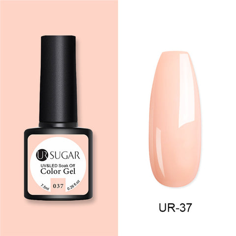 UR SUGAR Glitter UV Gel Nail Polish Set Nude Color Series Led Nail Gel Varnish Semi Permanent Nail Lacquer Sequins Gel 2pcs/set