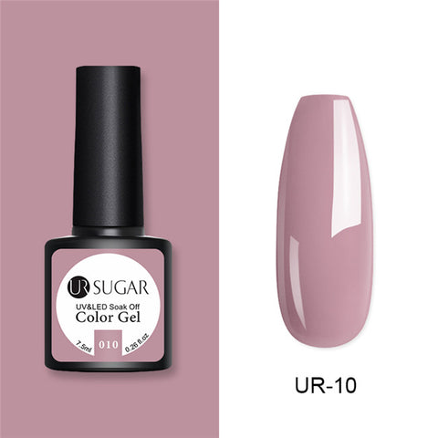 UR SUGAR Glitter UV Gel Nail Polish Set Nude Color Series Led Nail Gel Varnish Semi Permanent Nail Lacquer Sequins Gel 2pcs/set