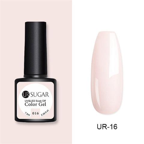 UR SUGAR Glitter UV Gel Nail Polish Set Nude Color Series Led Nail Gel Varnish Semi Permanent Nail Lacquer Sequins Gel 2pcs/set