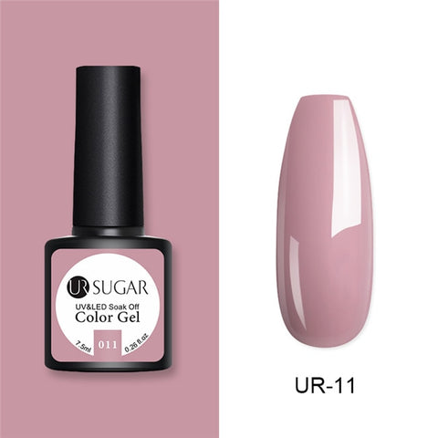 UR SUGAR Glitter UV Gel Nail Polish Set Nude Color Series Led Nail Gel Varnish Semi Permanent Nail Lacquer Sequins Gel 2pcs/set