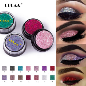 Hot 14 Colors Sequins Face Body Powder High Pigment Makeup Shimmer Body Glitter Eyes Make Up Lip Nail Body Powder Cosmetics