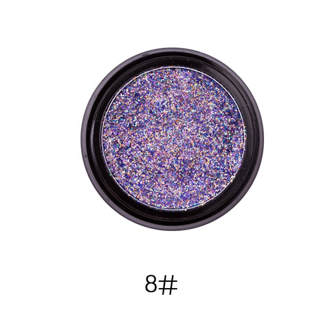 Hot 14 Colors Sequins Face Body Powder High Pigment Makeup Shimmer Body Glitter Eyes Make Up Lip Nail Body Powder Cosmetics