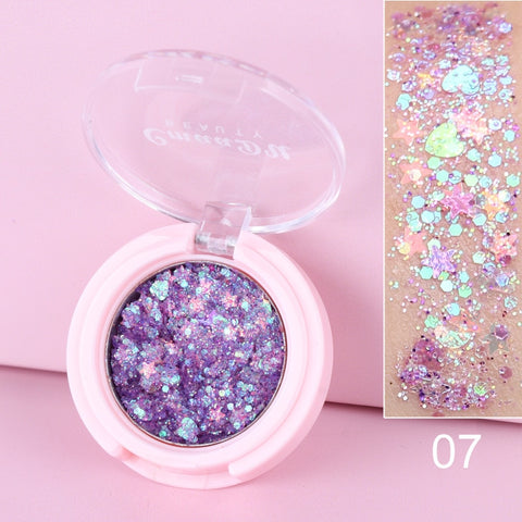 Eyeshadow Glitter Nail Hair Body Face Glitter Gel Art Flash Lasting Shimmer Eye Shadow Powder Makeup Waterproof Cosmetic TSLM2