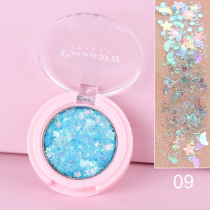 Eyeshadow Glitter Nail Hair Body Face Glitter Gel Art Flash Lasting Shimmer Eye Shadow Powder Makeup Waterproof Cosmetic TSLM2