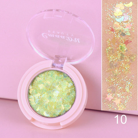 Eyeshadow Glitter Nail Hair Body Face Glitter Gel Art Flash Lasting Shimmer Eye Shadow Powder Makeup Waterproof Cosmetic TSLM2