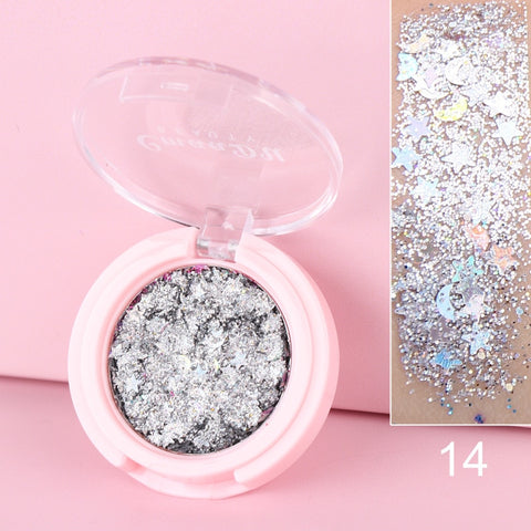 Eyeshadow Glitter Nail Hair Body Face Glitter Gel Art Flash Lasting Shimmer Eye Shadow Powder Makeup Waterproof Cosmetic TSLM2