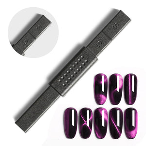 Mtssii Nail Art Magnet Stick Cat Eyes Magnet for Nail Gel Polish 3D Line Strip Effect Strong Magnetic Pen Tools for Gel Varnish