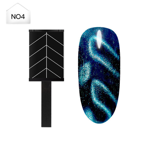 Mtssii Nail Art Magnet Stick Cat Eyes Magnet for Nail Gel Polish 3D Line Strip Effect Strong Magnetic Pen Tools for Gel Varnish