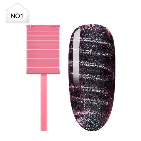 Mtssii Nail Art Magnet Stick Cat Eyes Magnet for Nail Gel Polish 3D Line Strip Effect Strong Magnetic Pen Tools for Gel Varnish