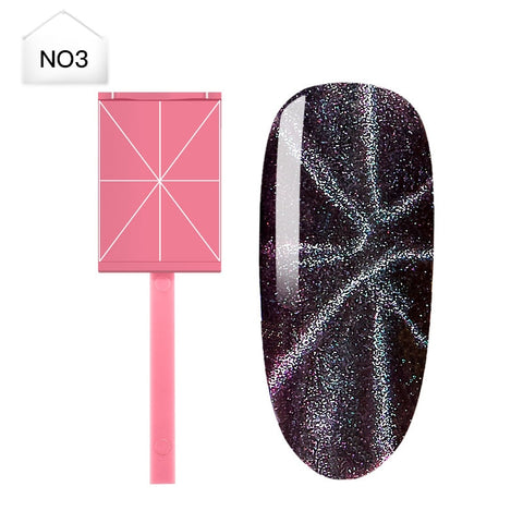 Mtssii Nail Art Magnet Stick Cat Eyes Magnet for Nail Gel Polish 3D Line Strip Effect Strong Magnetic Pen Tools for Gel Varnish