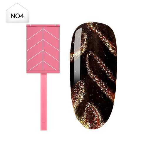 Mtssii Nail Art Magnet Stick Cat Eyes Magnet for Nail Gel Polish 3D Line Strip Effect Strong Magnetic Pen Tools for Gel Varnish