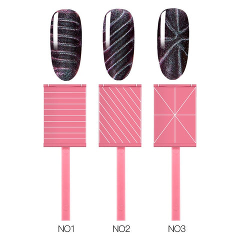 Mtssii Nail Art Magnet Stick Cat Eyes Magnet for Nail Gel Polish 3D Line Strip Effect Strong Magnetic Pen Tools for Gel Varnish