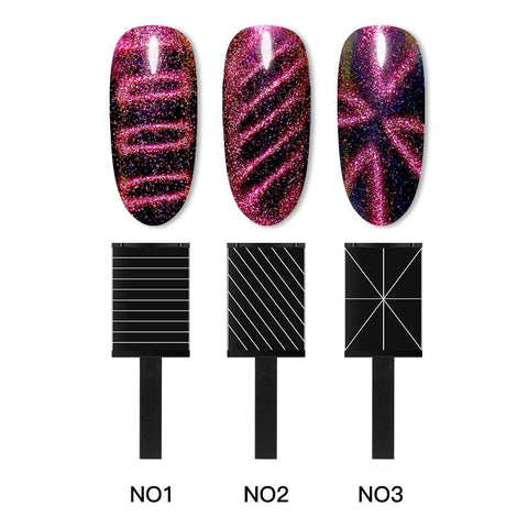 Mtssii Nail Art Magnet Stick Cat Eyes Magnet for Nail Gel Polish 3D Line Strip Effect Strong Magnetic Pen Tools for Gel Varnish