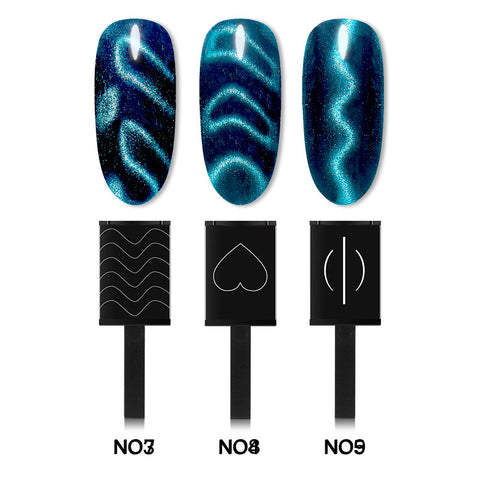 Mtssii Nail Art Magnet Stick Cat Eyes Magnet for Nail Gel Polish 3D Line Strip Effect Strong Magnetic Pen Tools for Gel Varnish