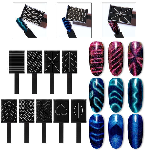 Mtssii Nail Art Magnet Stick Cat Eyes Magnet for Nail Gel Polish 3D Line Strip Effect Strong Magnetic Pen Tools for Gel Varnish