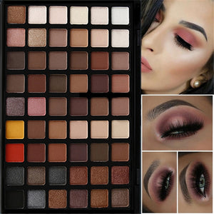 Professional 54 Colors Eye Shadow Palette Nude Matte Powder Eyeshadow Palette Makeup Shimmer Pigment Smoky Eye Shadow