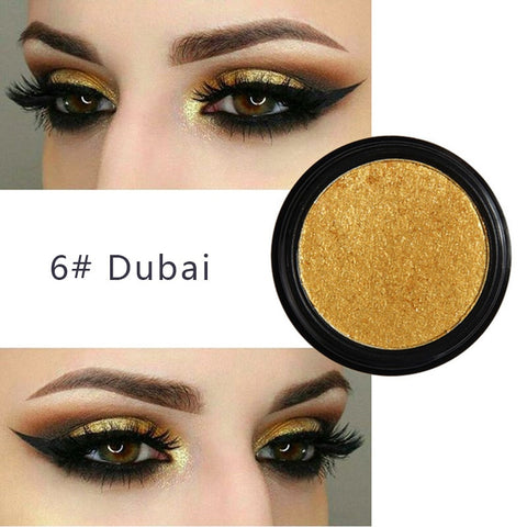 PHOERA Metal Eyeshadow Makeup Palette Nude Red Black Color Glitter Eye Shadow Natural Eyes Make Up maquillage TSLM2