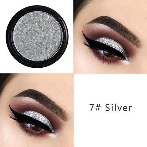 PHOERA Metal Eyeshadow Makeup Palette Nude Red Black Color Glitter Eye Shadow Natural Eyes Make Up maquillage TSLM2