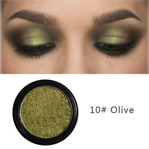 PHOERA Metal Eyeshadow Makeup Palette Nude Red Black Color Glitter Eye Shadow Natural Eyes Make Up maquillage TSLM2