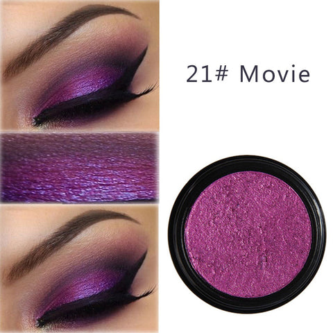 PHOERA Metal Eyeshadow Makeup Palette Nude Red Black Color Glitter Eye Shadow Natural Eyes Make Up maquillage TSLM2