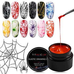 5ml Spider Gel Creative Wire Drawing Nail Gel Lacquer Point To Line Pulling Silk Spider Gel Polish Painting Nail Tips Manicure