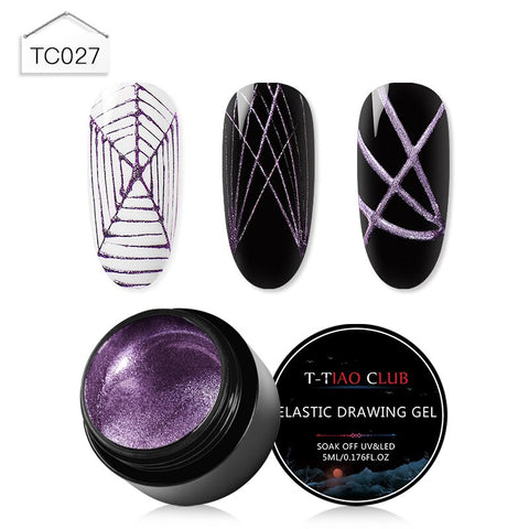 5ml Spider Gel Creative Wire Drawing Nail Gel Lacquer Point To Line Pulling Silk Spider Gel Polish Painting Nail Tips Manicure