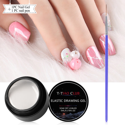 5ml Spider Gel Creative Wire Drawing Nail Gel Lacquer Point To Line Pulling Silk Spider Gel Polish Painting Nail Tips Manicure