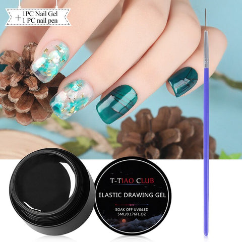 5ml Spider Gel Creative Wire Drawing Nail Gel Lacquer Point To Line Pulling Silk Spider Gel Polish Painting Nail Tips Manicure