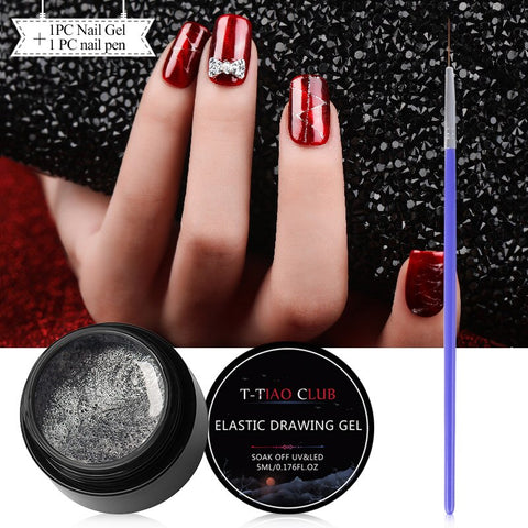 5ml Spider Gel Creative Wire Drawing Nail Gel Lacquer Point To Line Pulling Silk Spider Gel Polish Painting Nail Tips Manicure