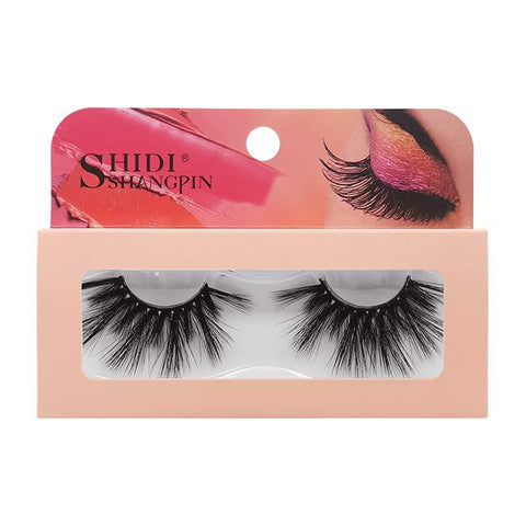 1 Pair 27MM Lashes 3D Mink Hair False Eyelashes Long Wispies Multilayers Fluffy Eyelashes Cruelty-free Handmade 30mm Lashes