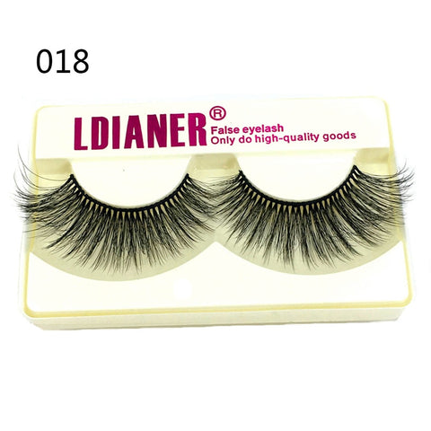 1 Pair 27MM Lashes 3D Mink Hair False Eyelashes Long Wispies Multilayers Fluffy Eyelashes Cruelty-free Handmade 30mm Lashes