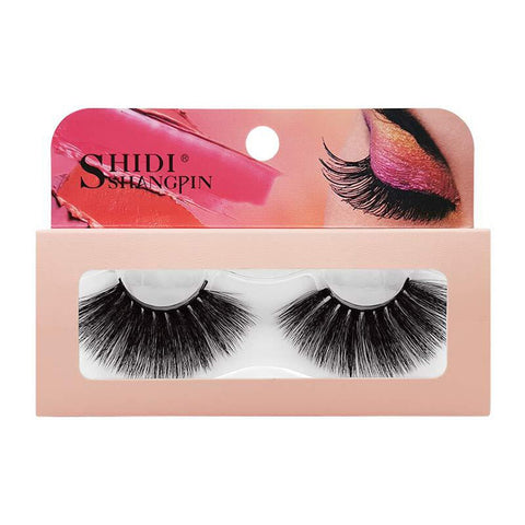 1 Pair 27MM Lashes 3D Mink Hair False Eyelashes Long Wispies Multilayers Fluffy Eyelashes Cruelty-free Handmade 30mm Lashes