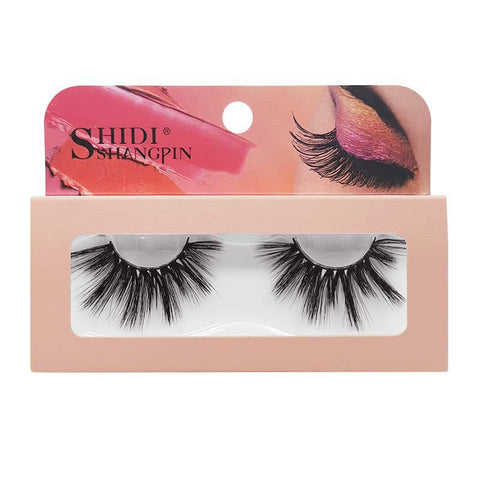 1 Pair 27MM Lashes 3D Mink Hair False Eyelashes Long Wispies Multilayers Fluffy Eyelashes Cruelty-free Handmade 30mm Lashes