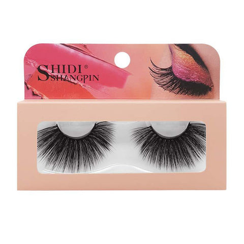 1 Pair 27MM Lashes 3D Mink Hair False Eyelashes Long Wispies Multilayers Fluffy Eyelashes Cruelty-free Handmade 30mm Lashes