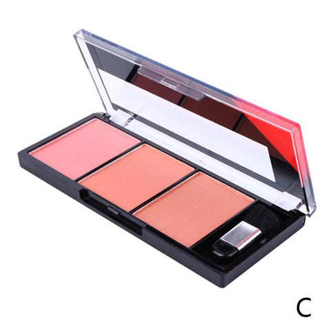 Face Blush Palette Easy To Wear Makeup Natural Powder Rouge Women Makeup Natural Blush Palette Durable Colors Blush With Brush