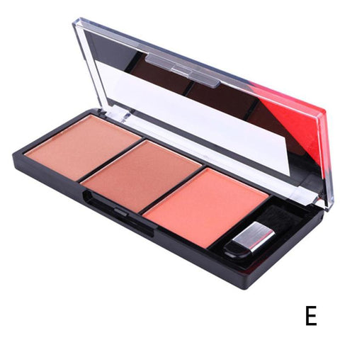 Face Blush Palette Easy To Wear Makeup Natural Powder Rouge Women Makeup Natural Blush Palette Durable Colors Blush With Brush