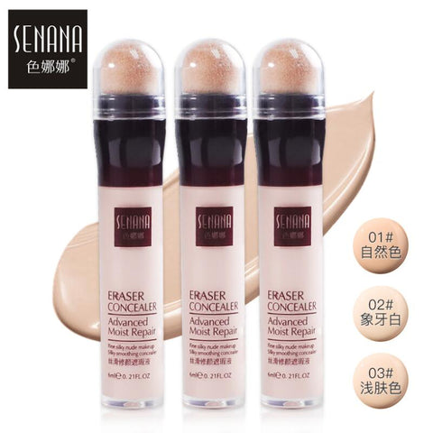 Face Makeup Concealer Cream Facial Corrector Foundation Moisturizing Cover Cream Concealer Stick Sponge Head