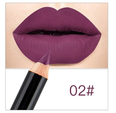 1 Colors/Set Sexy Matte Lip Stick Lipliner Lip Liner Pencil Matt Nude Lipsliner Pen Set Beauty Makeup Tool Cosmetic For Lips