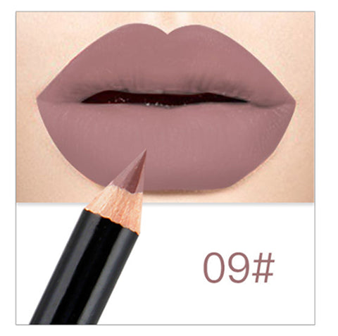 1 Colors/Set Sexy Matte Lip Stick Lipliner Lip Liner Pencil Matt Nude Lipsliner Pen Set Beauty Makeup Tool Cosmetic For Lips