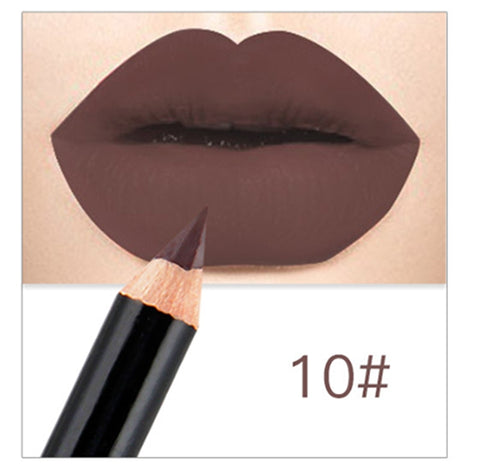 1 Colors/Set Sexy Matte Lip Stick Lipliner Lip Liner Pencil Matt Nude Lipsliner Pen Set Beauty Makeup Tool Cosmetic For Lips