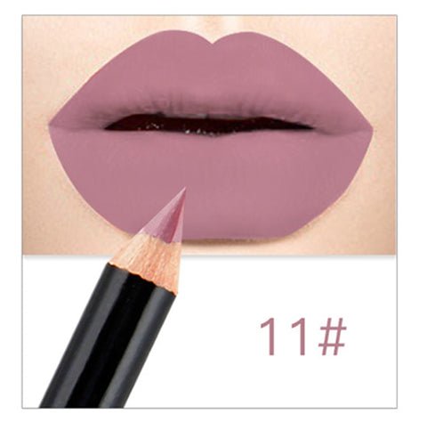 1 Colors/Set Sexy Matte Lip Stick Lipliner Lip Liner Pencil Matt Nude Lipsliner Pen Set Beauty Makeup Tool Cosmetic For Lips