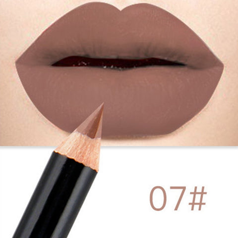 Brand Waterproof Matte Lipstick Pencil Lip Liner Makeup Contour Lip Tint Sexy Batom Mate Long Lasting Moisturizer Lipliner Levre