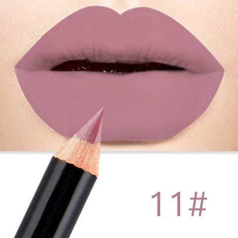 Brand Waterproof Matte Lipstick Pencil Lip Liner Makeup Contour Lip Tint Sexy Batom Mate Long Lasting Moisturizer Lipliner Levre